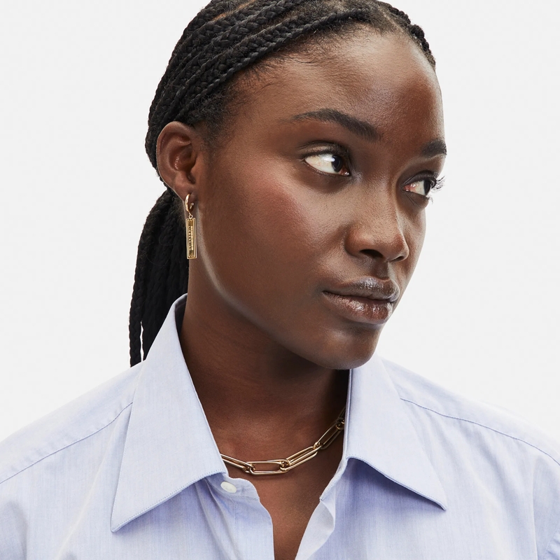 Liebeskind Berlin Ohrstecker Edelstahl Secure Tag Icon gold(Image 2)