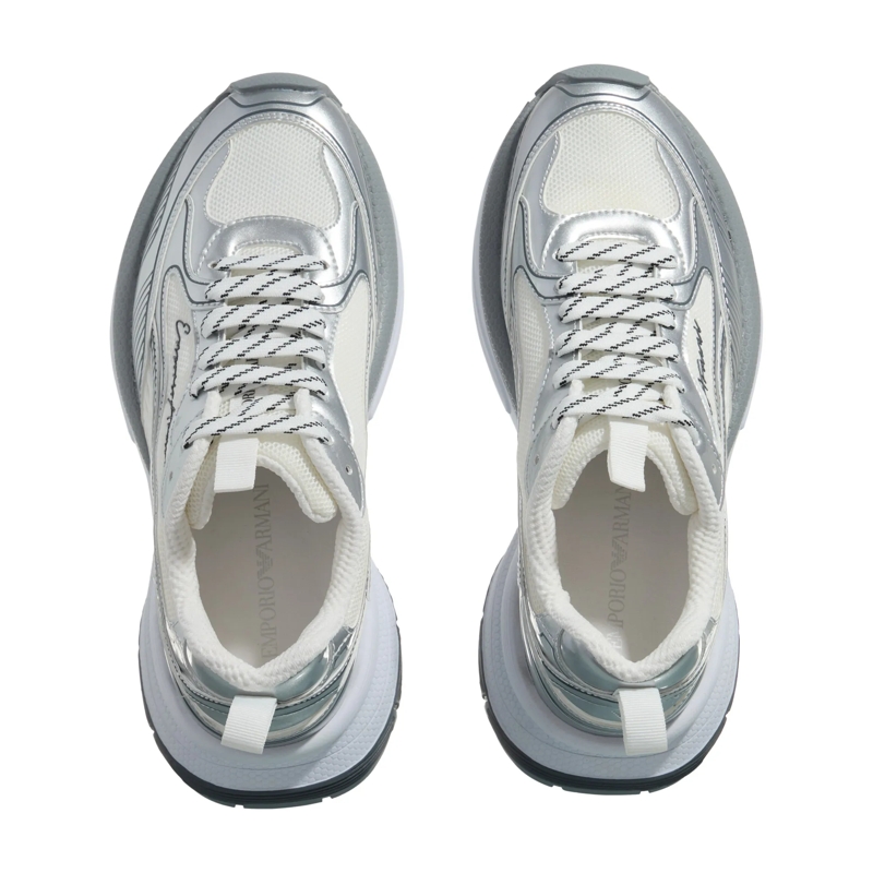 Emporio Armani Low-Top-Sneaker Aura Sneaker Silver(Image 5)