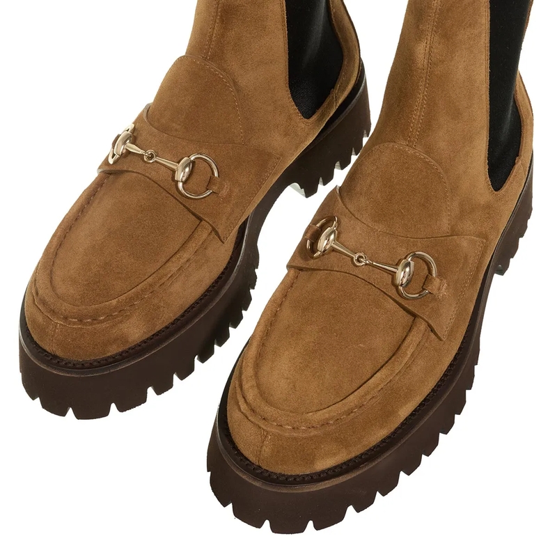 Gucci Stiefeletten W SYLKE BOOTIE SUEDE W/HB mehrfarbig(Image 6)