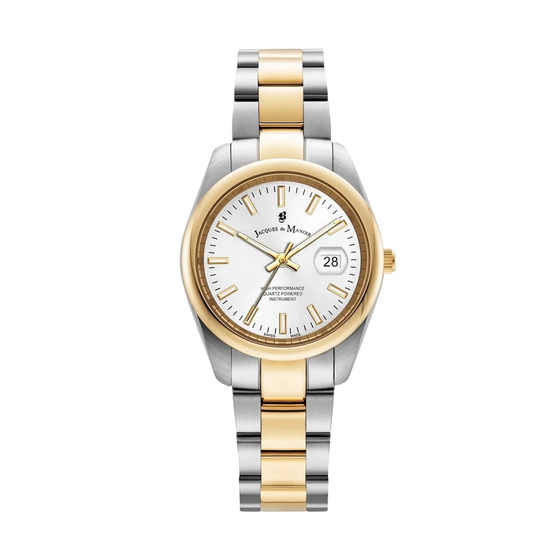 Jacques du Manoir Quarzuhr Inspiration Allure Uhr Silber farbend, Gold farbend,