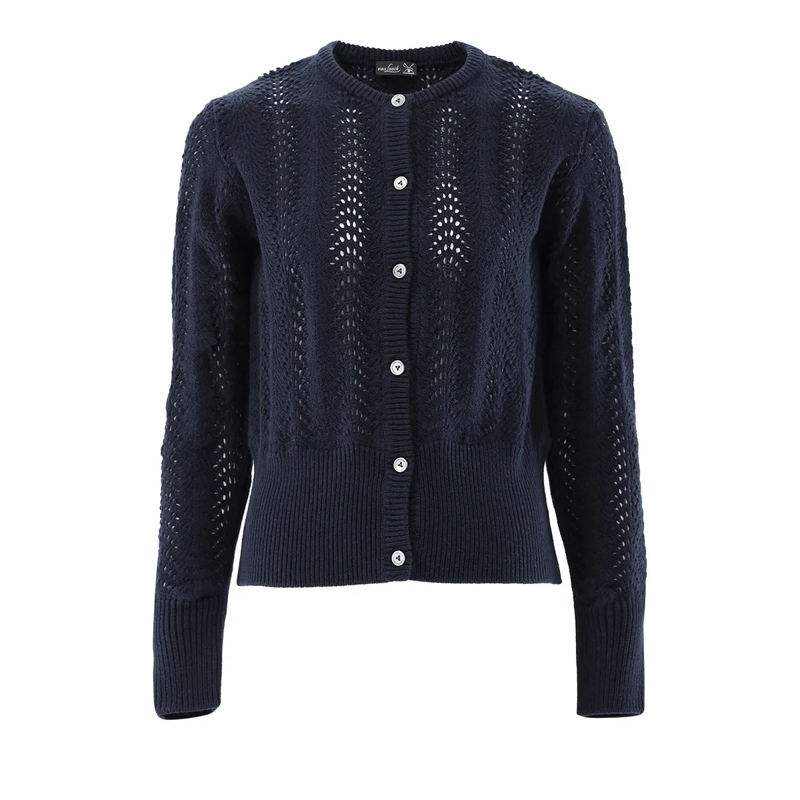 VAN LAACK Strickjacke Jacke Uni dunkel-blau