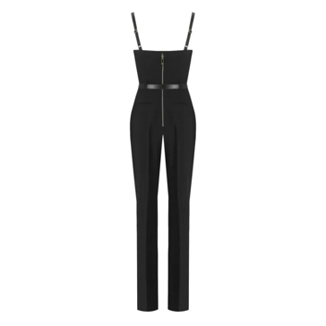 Bustier store jumpsuit black