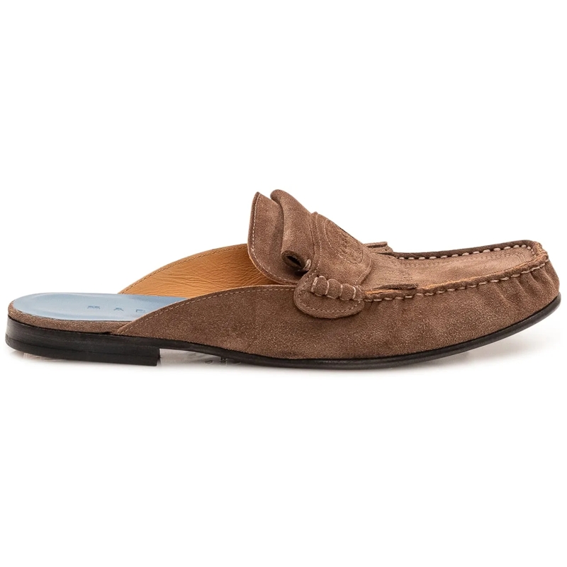 Marni Loafer Sabot con Morsetto e Punta Arrotondata beige