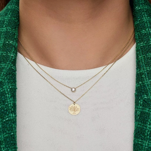 BELORO Collier court Monte Napoleone Lucilla 9 karat necklace with zirc Gold (Image 2)