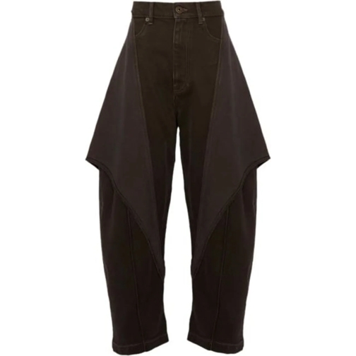 J.W.Anderson  Cropped Sculptural Jeans Dark Grey grau