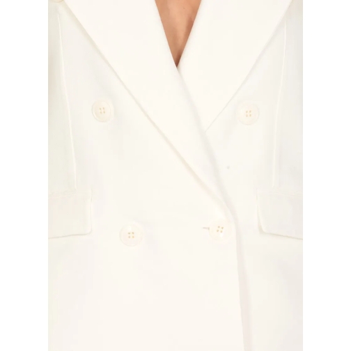 Elisabetta Franchi Blazer Ivory Linen Blend Blazer Neutrals (Image 5)