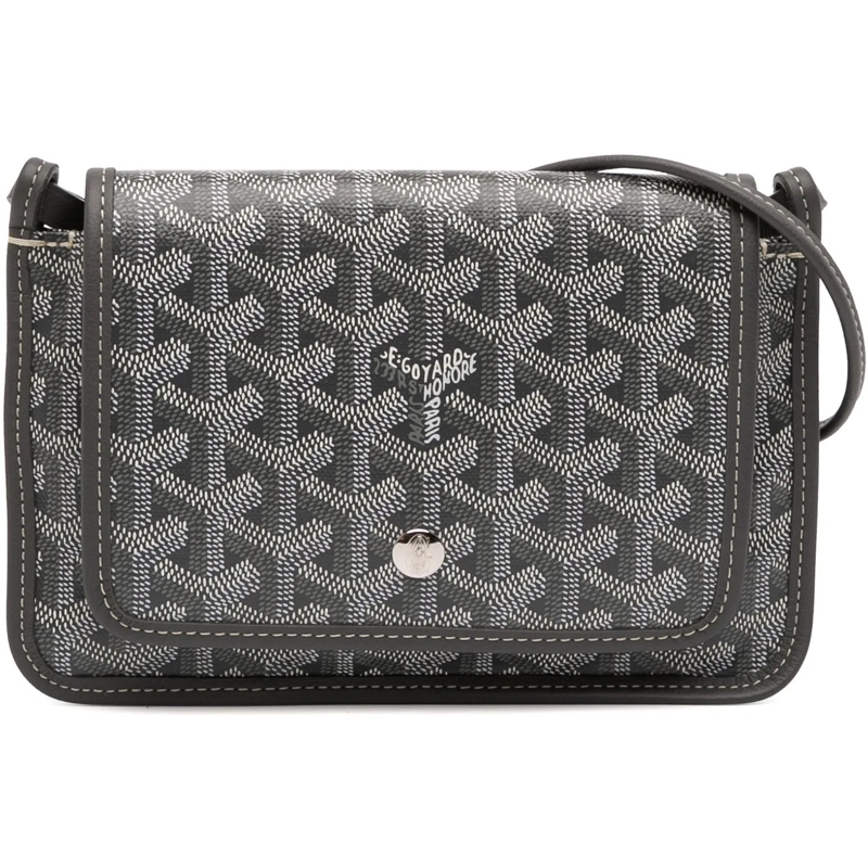 GOYARD Schultertasche Goyardine Plumet Pocket Wallet grau