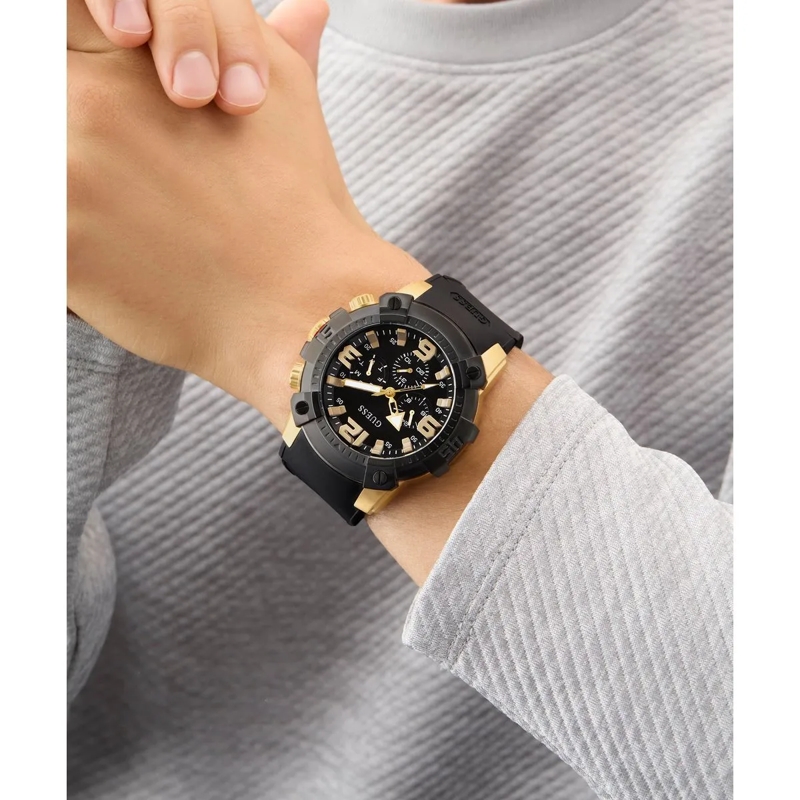 Guess Quarzuhr Quarz-Analoguhr Linebacker schwarz(Image 4)