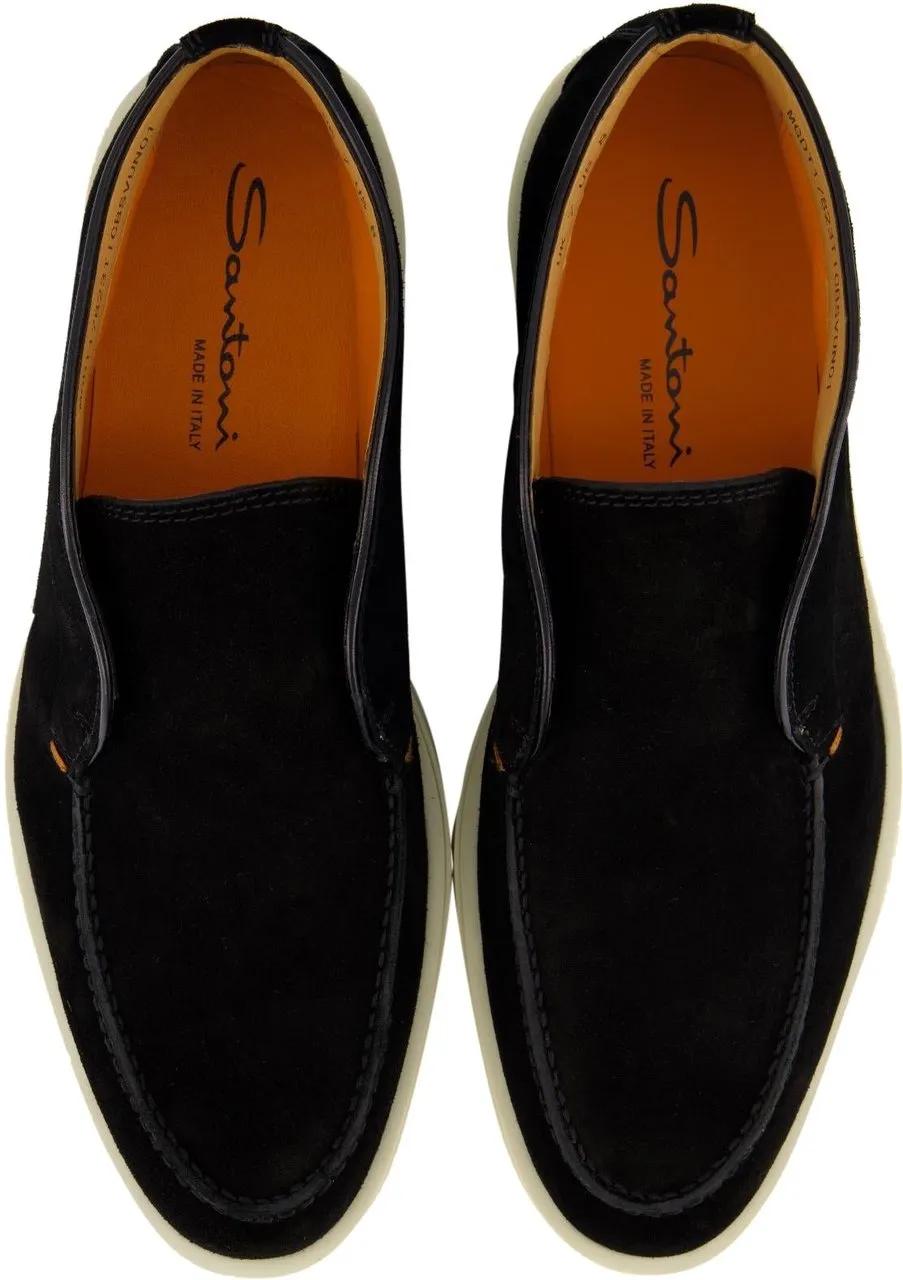 Thumbnail - Santoni Loafer - Heren Digits - Gr. UK_11 - in Schwarz - für Damen