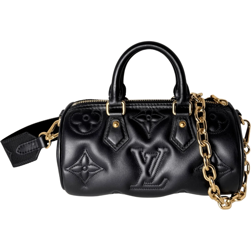 Louis Vuitton Schultertasche Louis Vuitton Papillon BB Bubblegram Handtasche Sc schwarz