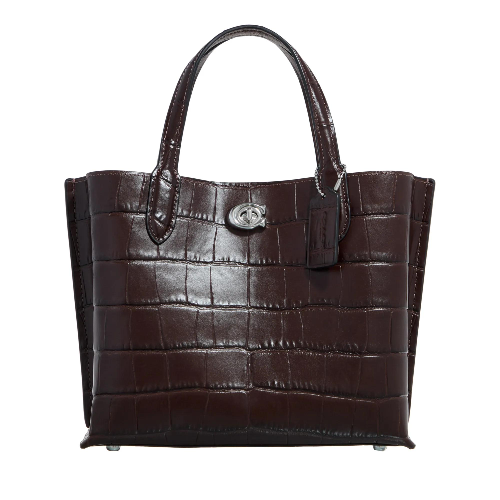 Coach Totes & Shopper - Embossed Croc Willow Tote 24 - Gr. unisize - in Braun - für Damen