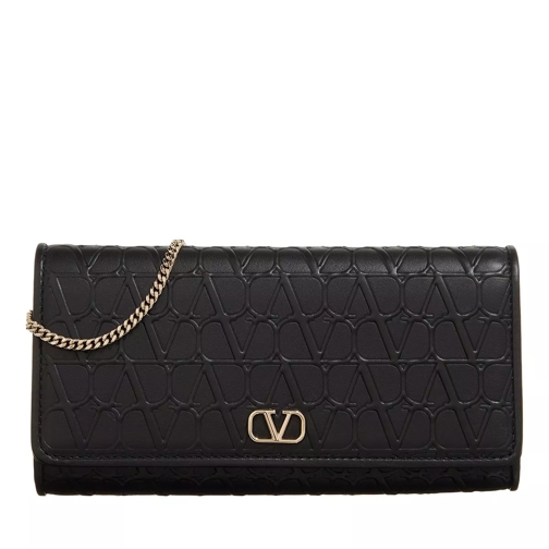 Valentino Garavani Wallet on Chain Nero Portefeuille sur chaîne