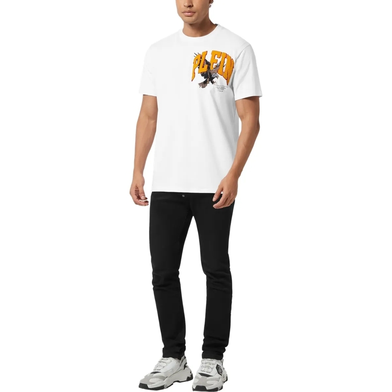 Philipp Plein T-Shirt T-Shirt Round Neck Ss Eagle Embellished weiss(Image 4)