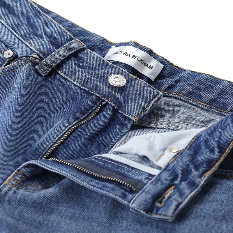 Victoria Beckham Jeans Relaxed-Fit-Jeans aus Baumwolle blau(Image 3)