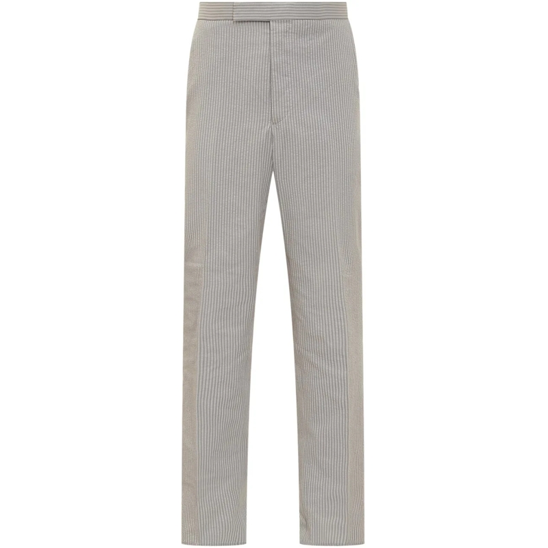 Thom Browne  Pantalone Seersucker grau