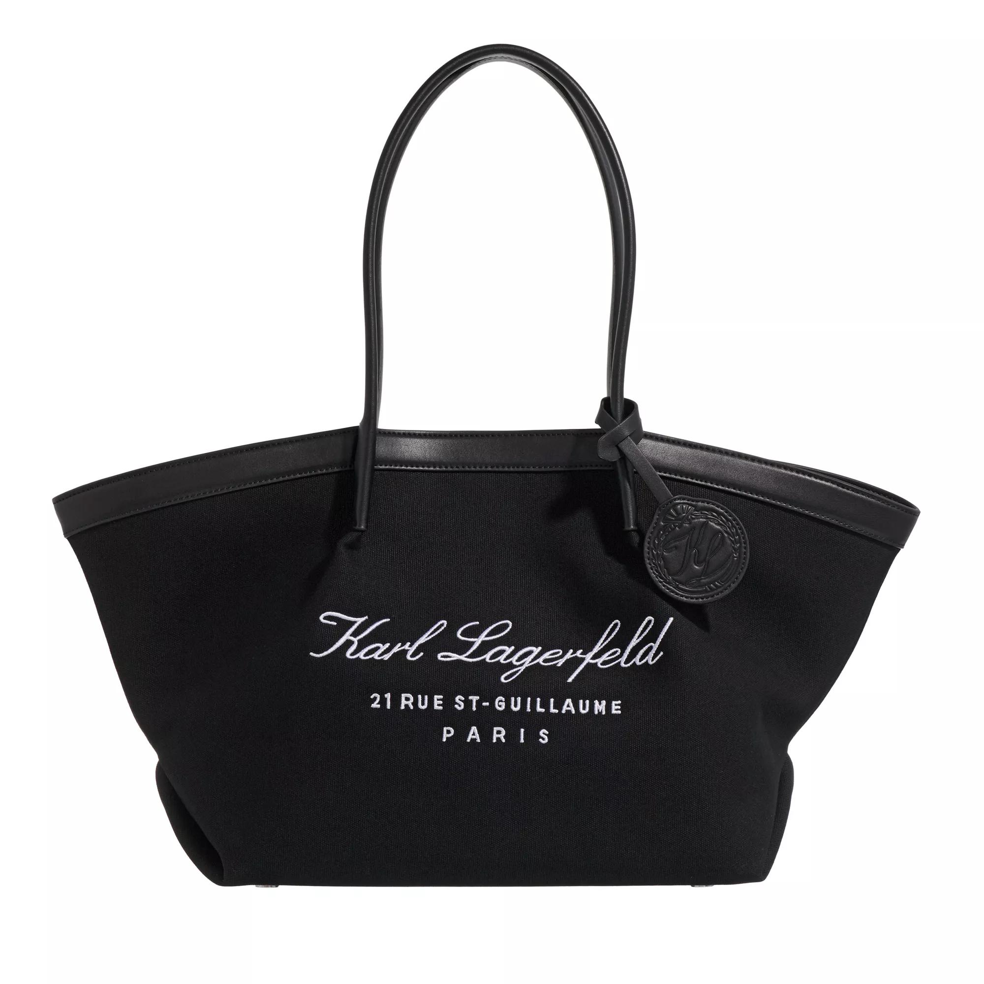 Karl Lagerfeld Shoppers - Hotel Karl Md Tote Canvas in zwart-karl lagerfeld 1