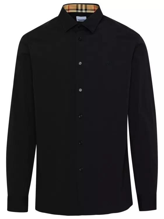 Burberry - Sherfield Shirt In Black Cotton - Größe XS - black