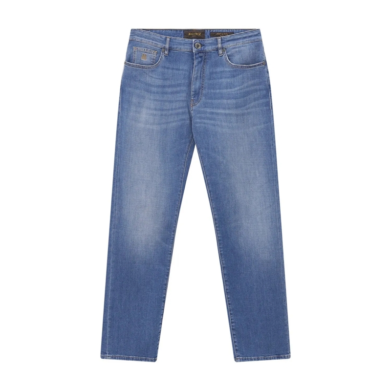 Moorer Freizeithose Regular-Fit Jeans Milton blau