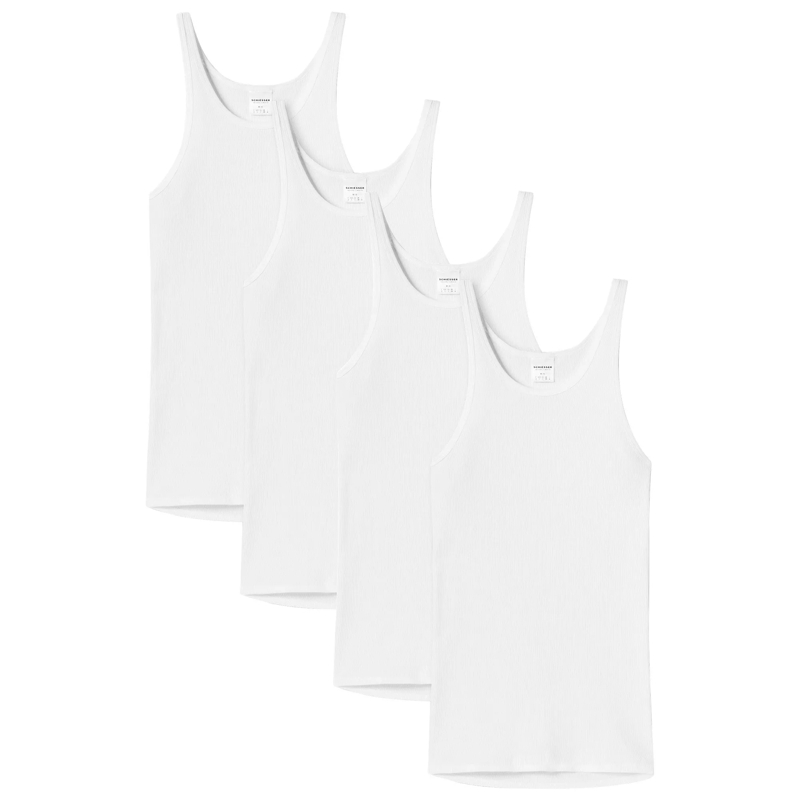 SCHIESSER  4er Pack weiss
