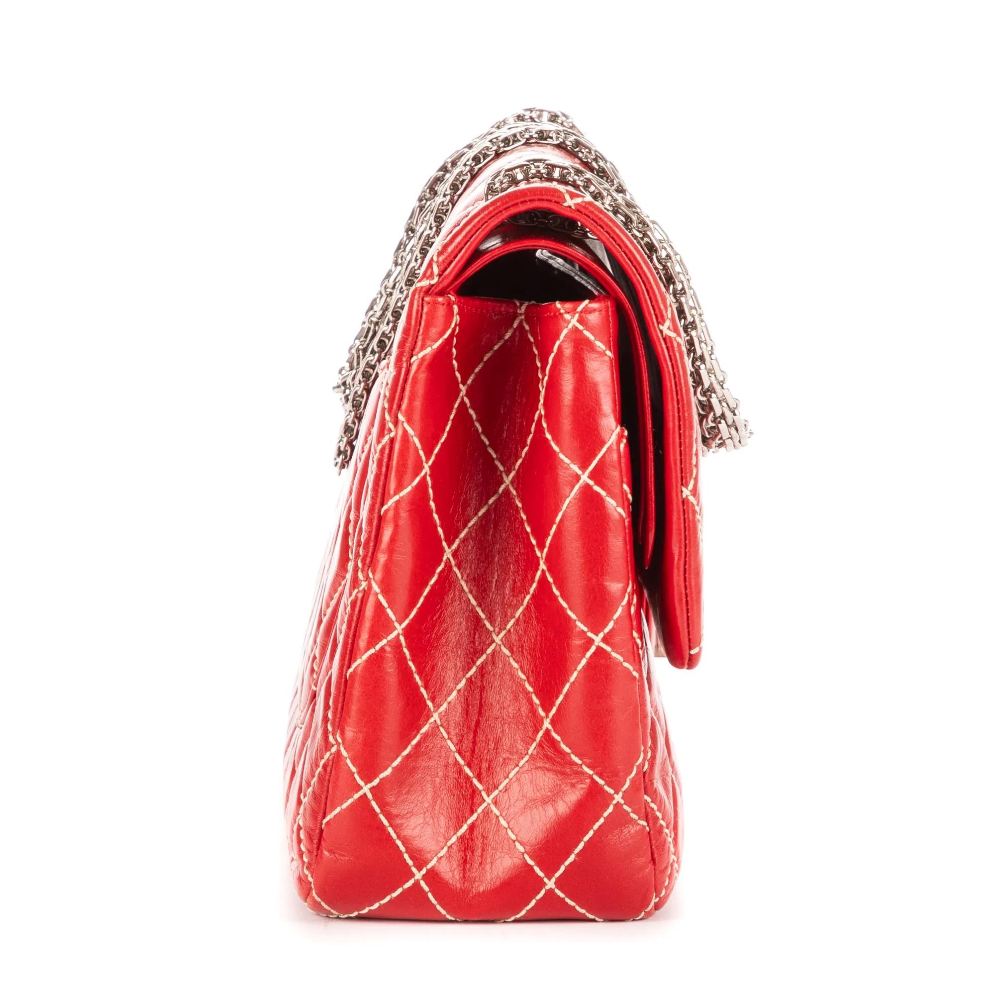 Thumbnail - Chanel Crossbody Bags - 2.55 Large 227 Reissue Double Flap - Gr. unisize - in Rot - für Damen