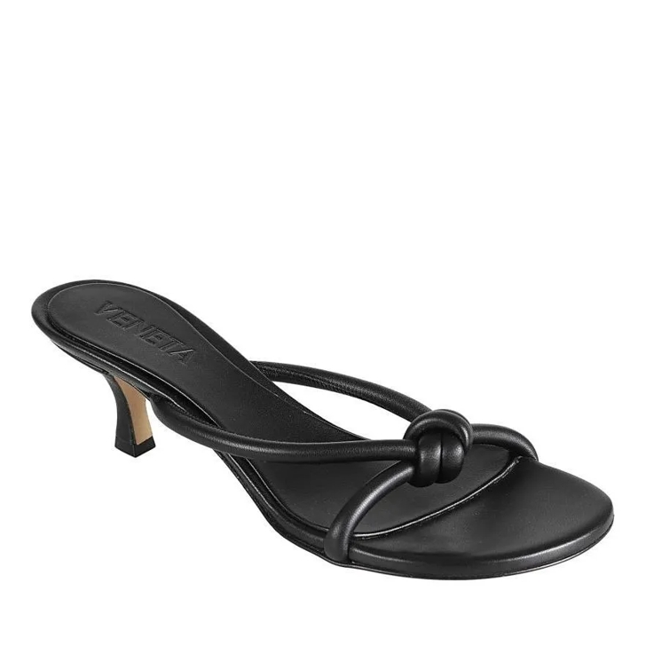 Black slip on sandals on sale