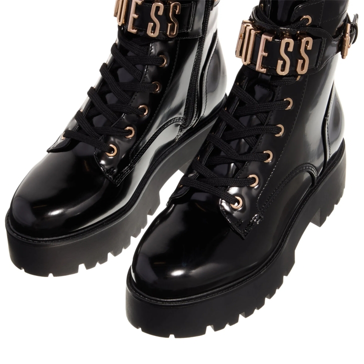 Guess Vaires Black Lace up Boots