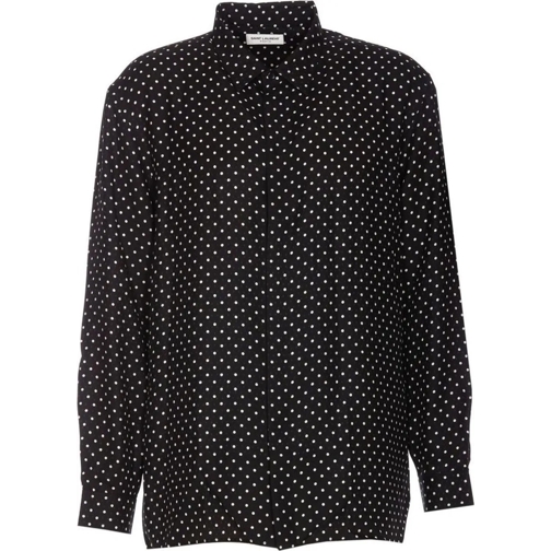 Saint Laurent Legere Oberteile Saint Laurent Silk Shirt schwarz