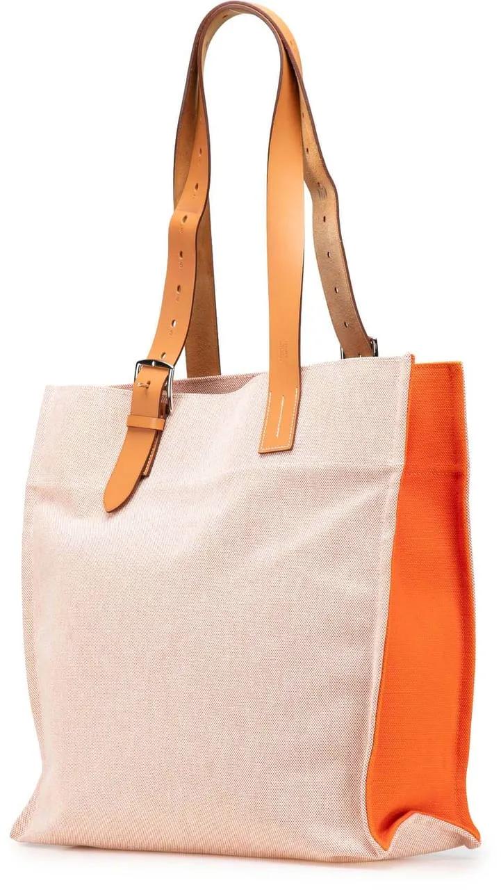 Thumbnail - Hermès Shopper - Canvas Etriviere Shopping Tote - Gr. unisize - in Orange - für Damen