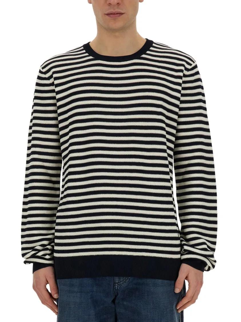 Thumbnail - Dolce&Gabbana - Jersey With Stripe Pattern - Größe 52 - bunt