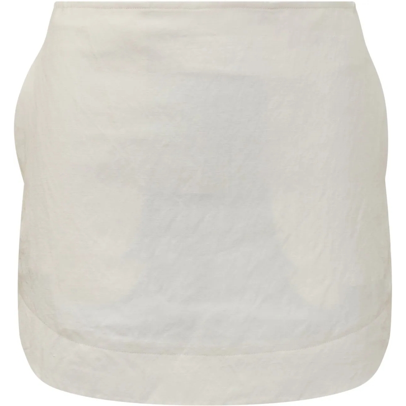 J.W.Anderson Minirock Mini Gonna Curved Hem weiß