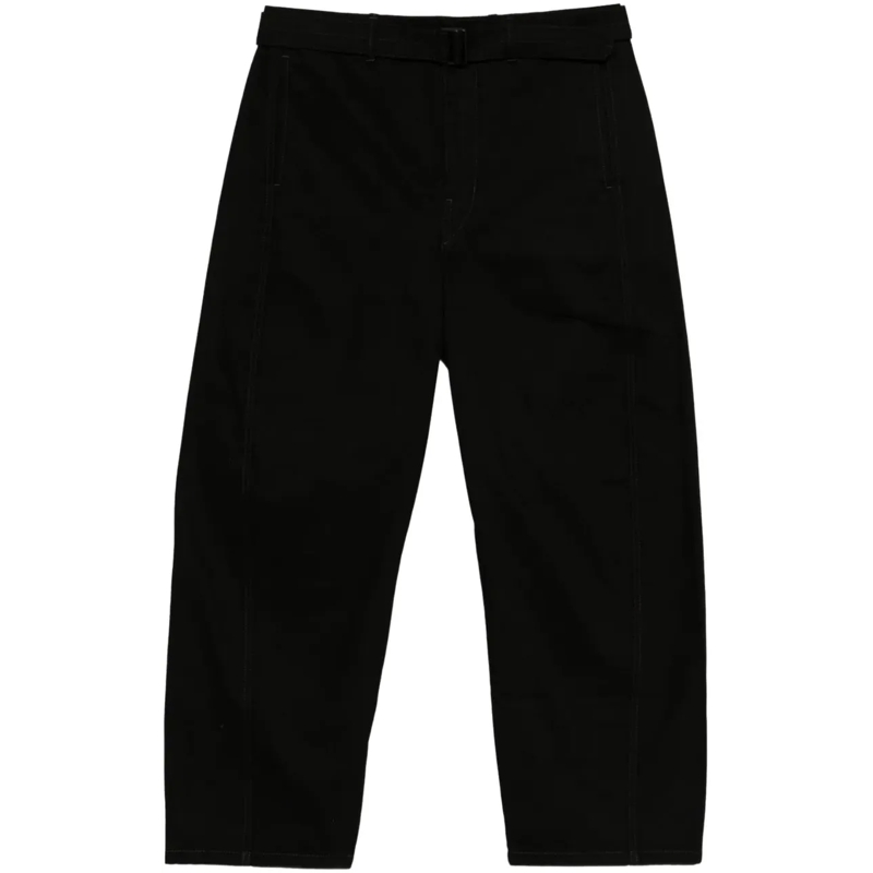 Lemaire Slim-Fit-Jeans Twisted Belted Pants Black schwarz