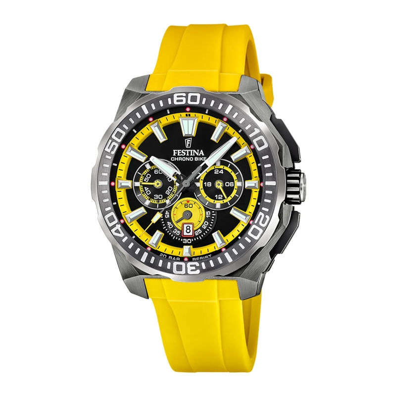 Festina Chronograph Chrono Bike Uhr Schwarz