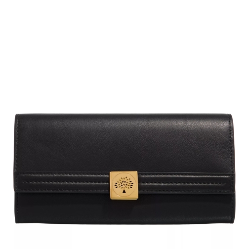 Mulberry Mulberry Tree Long Wallet Black Portafoglio con patta