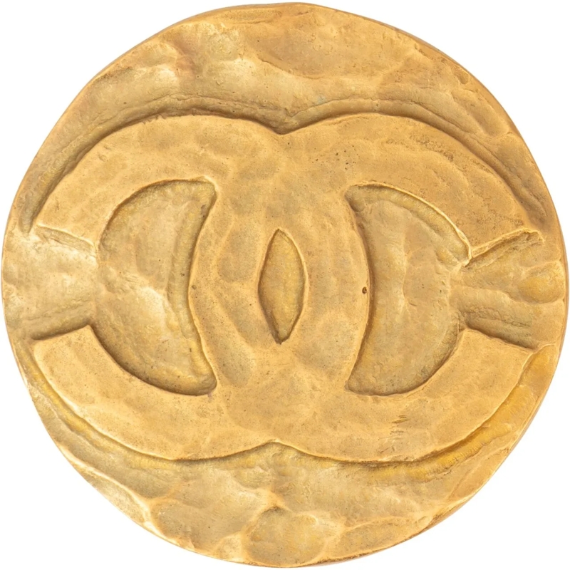 Chanel  Chanel Golden Plate Brooch mehrfarbig