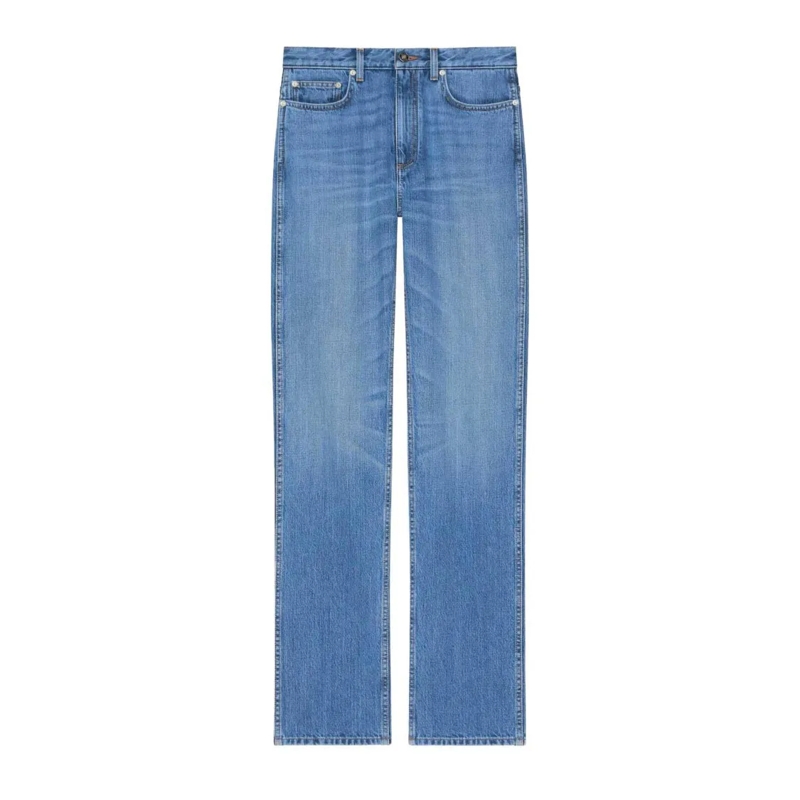 Givenchy Jeans Light Blue Straight-Leg Trousers Blue