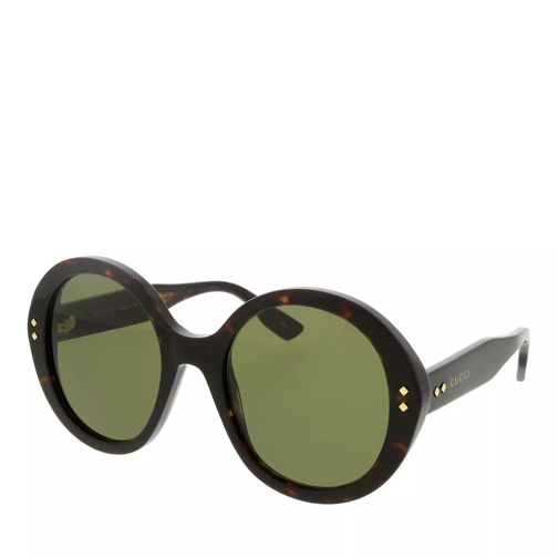 Gucci GG1081S-003 54 Woman Acetate Havana-Green Sunglasses