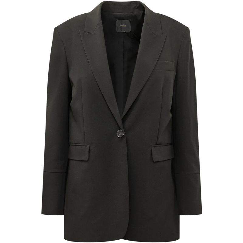 Pinko Blazer Blazer Monopetto con Revers schwarz