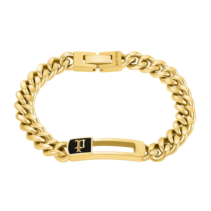 Police Armband Armband Railforge- Herrenarmband- Farbe: silber gold