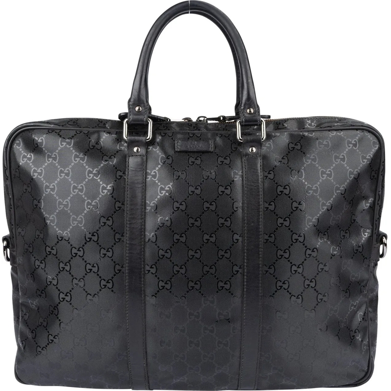 Gucci Schultertasche Gucci Imprime GG Monogram Business Handbag schwarz