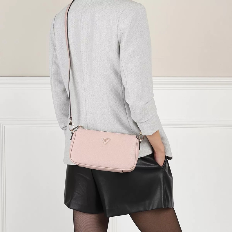Guess Crossbody Bag Alexie Double Pouch Crossbody Rose(Image 3)