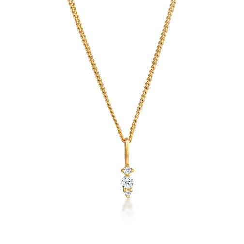 Elli Halskette Diamant (0.05 ct.) Brilliant Klassik 585 gold 