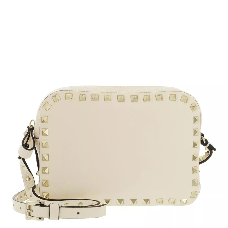 Valentino Garavani Sac pour appareil photo Rockstud Camera Crossbody Bag Light Ivory