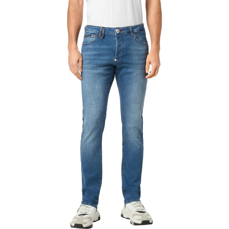 Philipp Plein Jeans mit geradem Bein Jeans Regular Fit dunkel-blau(Image 3)