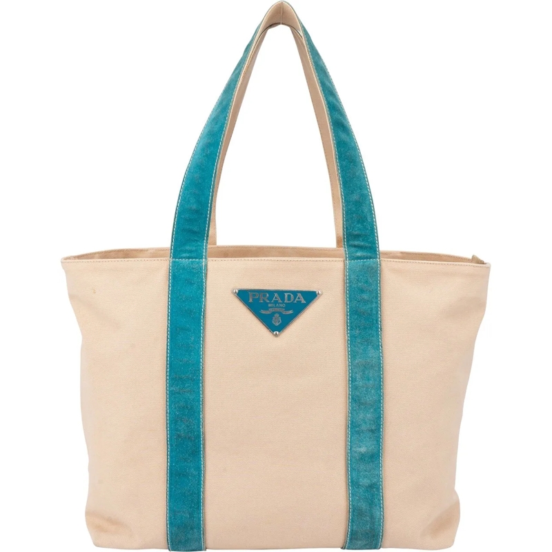 Prada Sac à bandoulière Prada Classic Big Triangle Beach Handbag beige