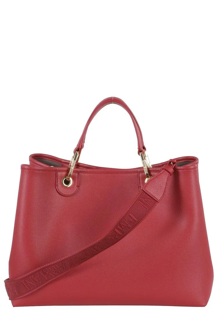 Emporio Armani Shoppers & Totes Medium Shopping Bag With Textured Exterior in roze