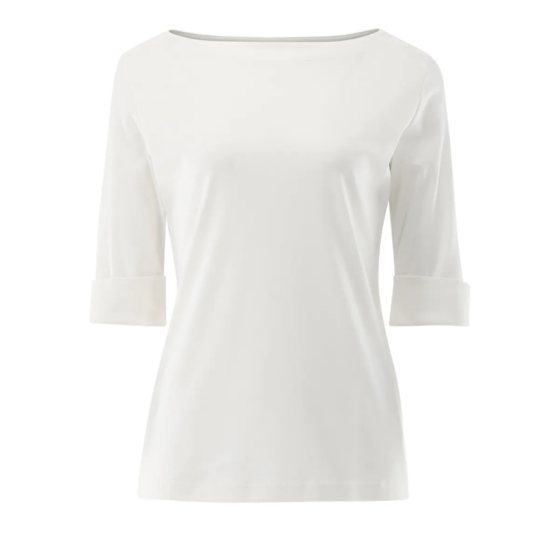 VAN LAACK Bluse Bluse Slim Fit Uni weiss