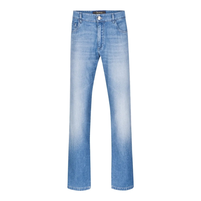 BILLIONAIRE Jeans mit geradem Bein Jeans Regular Fit hell-blau