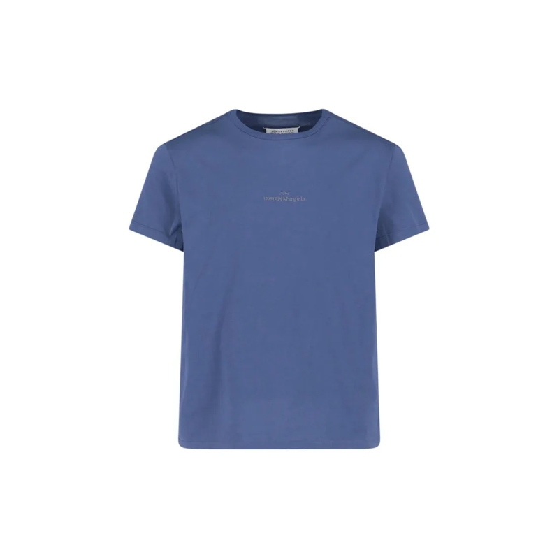 Maison Margiela T-Shirt Minimalist T-Shirt With Subtle Detailing – White Blue