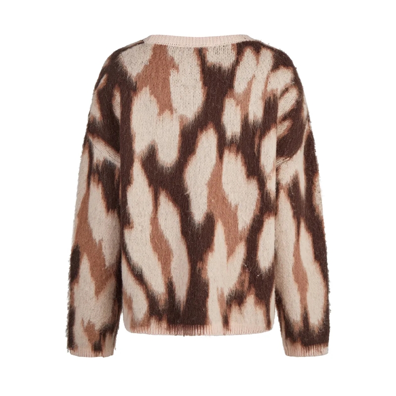 Marc Aurel Pullover Pullover- Rundhals- Kontrastfarbene Rippenabsch rose(Image 5)