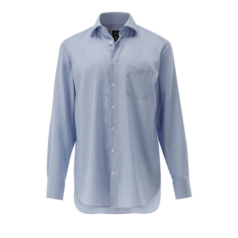 VAN LAACK Hemd Hemd Comfort Fit Dessiniert blau